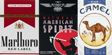 真实的香烟纹理万宝路美国精神骆驼