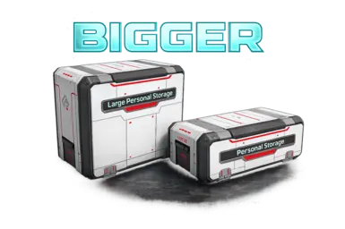 更大的个人储物箱