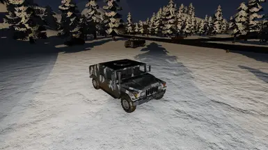 冬季迷彩军用悍马