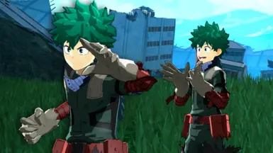 无面具和披风的绿谷伊普西龙 - 绿谷出久 OFA