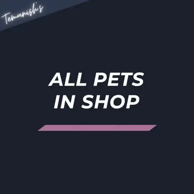 所有宠物都在商店里(包括破碎世界)
