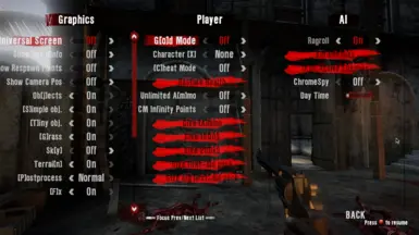 死亡岛年度游戏替代开发菜单