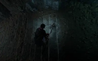 灯笼投射的影子