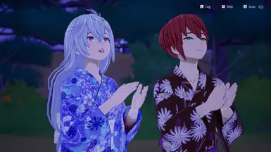 骷髅的剪辑 - 辉夜浴方 - 靛蓝雾