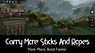 多带点棍子和绳索