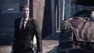 为谢·科马克设计的《杀手特工47》灵感西装