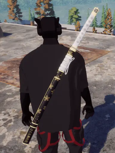 武士刀背部和腰部