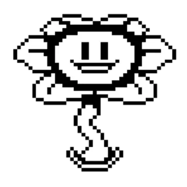 Flowey笑声伴随着超级喜悦表情