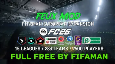 FC26 TU 1.4.3 的 FEUX MOD FIFAMAN 欧洲扩展