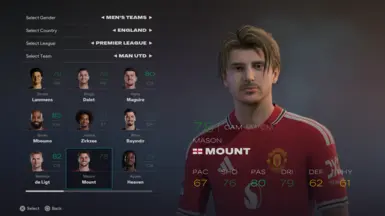 Mason Mount 发型改装（选项发型）- 版本1