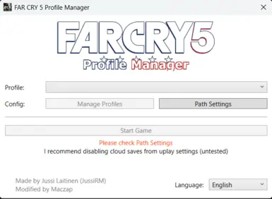 FarCry5 多配置文件管理器