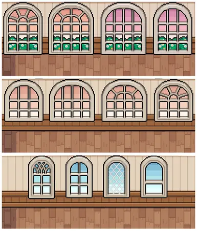 克里斯的小屋拱形窗