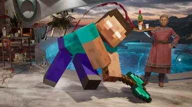 我的世界史蒂夫（和赫罗布莱恩）饰演邵将军