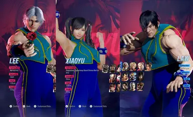 李、罗和小雨的阿尔法春丽服装