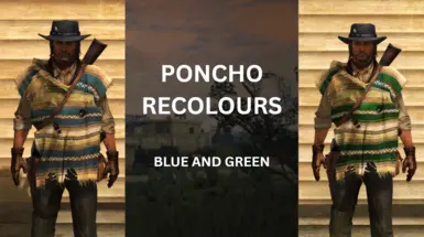 蓝色和绿色披风重新上色