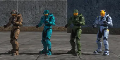 《光环2》周年纪念风格蓝队双足标签组，适用于《光环3》