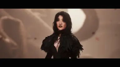 乌鸦女巫羽毛裙