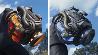 炸弹发射器和魔晶发射器（巴雷特）（FF7第一士兵）（武器）（着装要求）