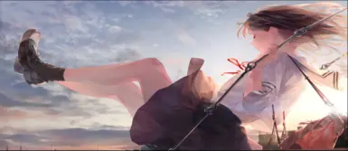 加载画面 - 动漫女学生
