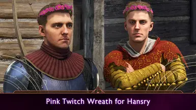 粉色Twitch花环给Hansry