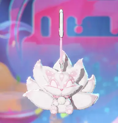粉色月亮雪饰
